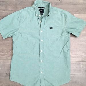 RVCA boys short sleeve button up